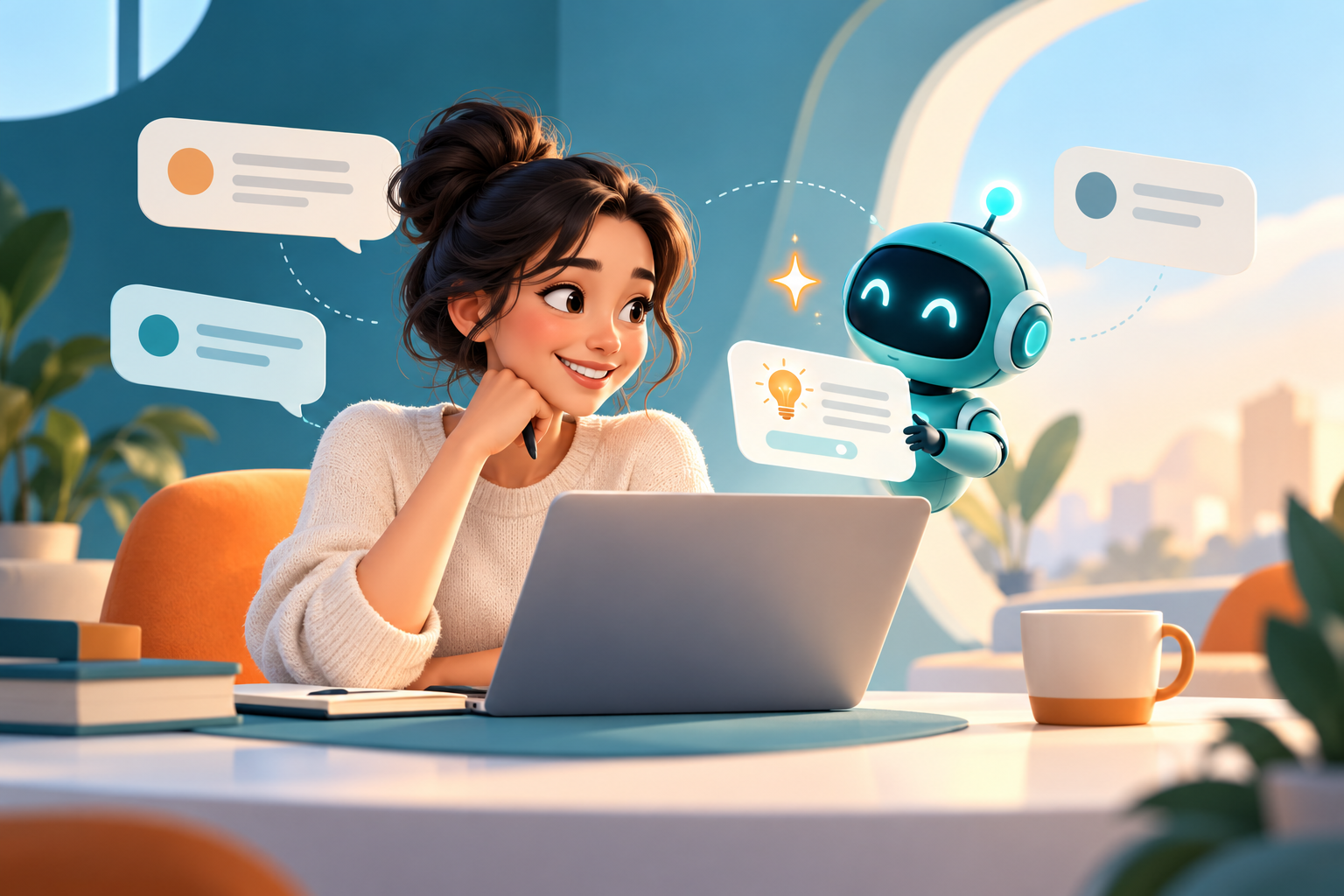 Um agente inteligente para conversar com seus clientes.